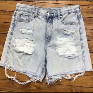 Aeo size 0 ripped mom jeans shorts  distressed size 0